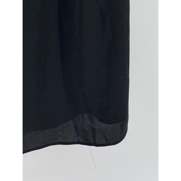 WHITE HOUSE BLACK MARKET Women's Black V-Neck Chocker Sleeveless Mini Dress SZ 2 - Picture 6 of 11